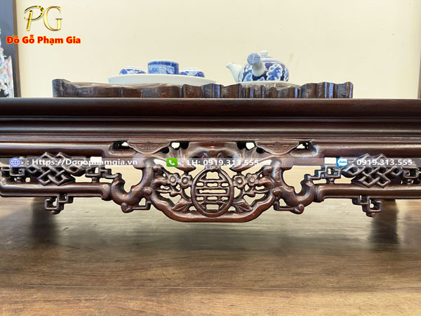 Thông tin kích thước văn kỷ chạm ngũ phúc