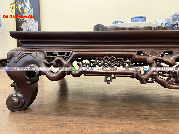 Thông tin kích thước văn kỷ chạm ngũ phúc